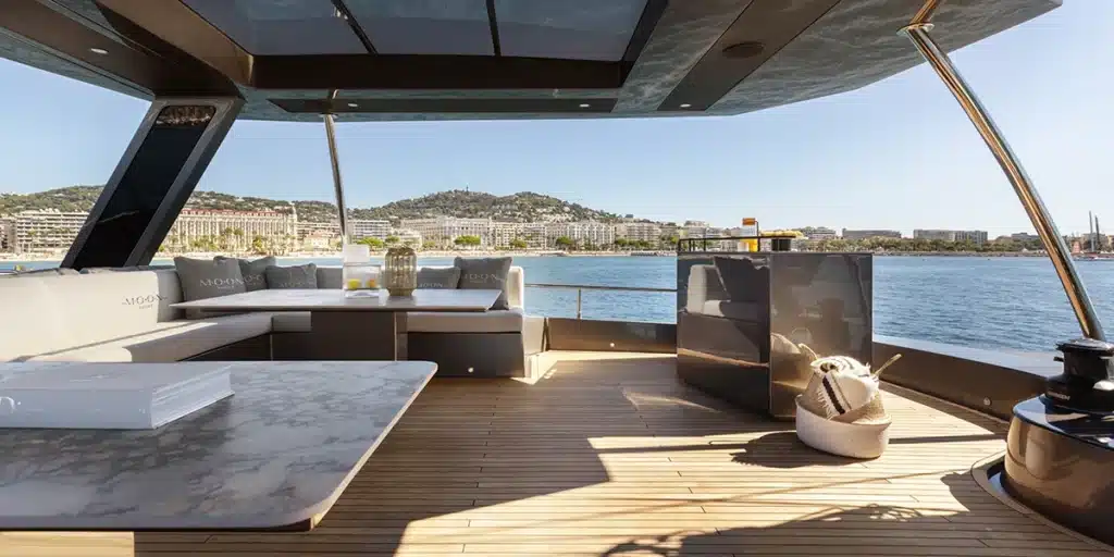 Full-moon-Moon-60-sailing-catamaran-for-charter-in-Balearic-islands-flybridge-2