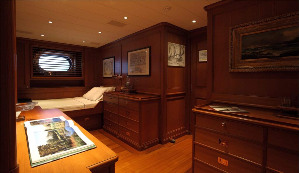 Heritage-M-Interior-master-cabin-06-yacht-for-charter-west-coast-international-scaled