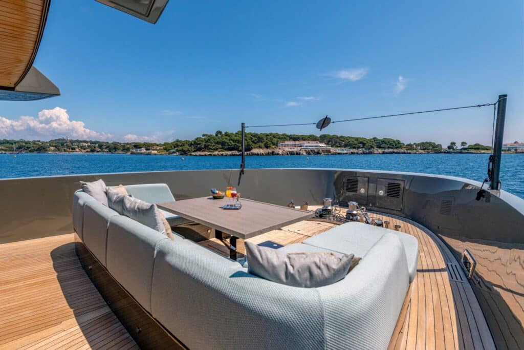 KokonutsWallylife Yacht for charter Mediterranean foredeck