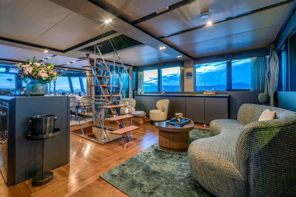 KokonutsWallylife Yacht for charter Mediterranean saloon