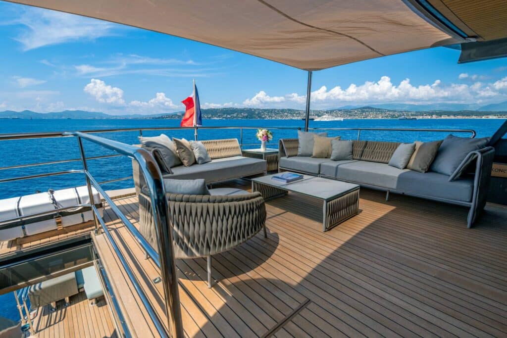 KokonutsWallylife Yacht for charter Mediterranean upper after deck