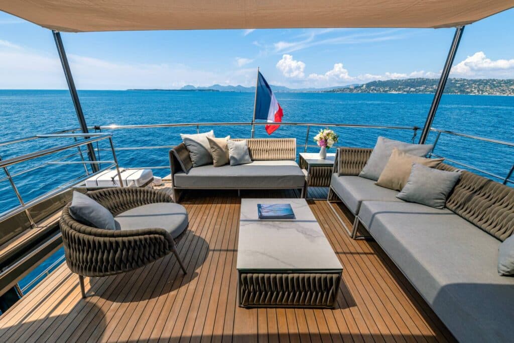 KokonutsWallylife Yacht for charter Mediterranean upper after deck