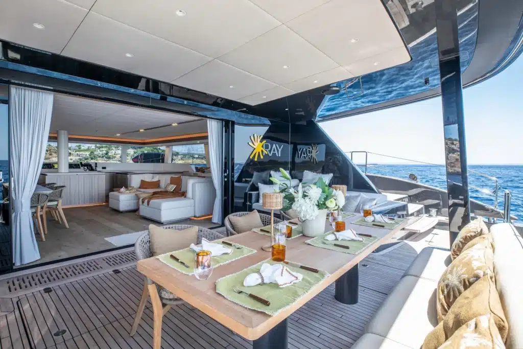 Sunreef Catamaran yacht for charter Ray booking with Verdeblu
