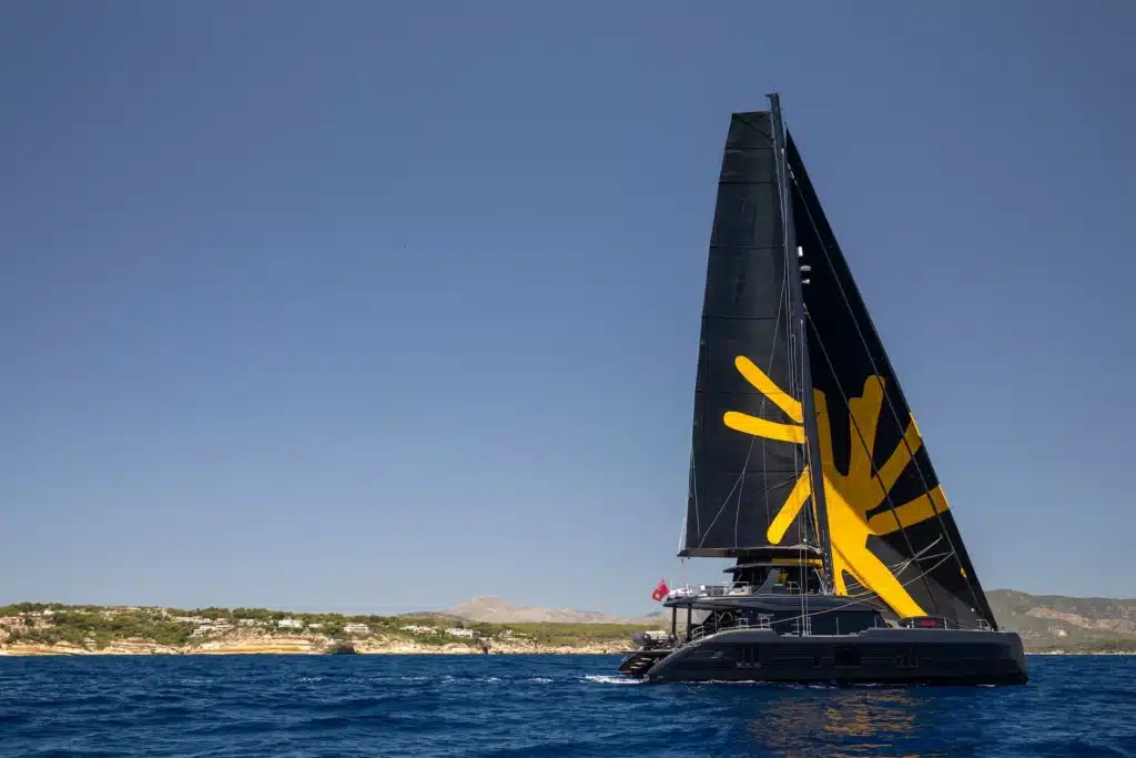 Sunreef Catamaran yacht for charter Ray booking with Verdeblu Sailing yacht eco luxury friendly solar powered electric elegant